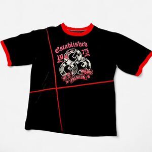 Vintage G-Unit No 50 Graphic Tee Black Red Stitch Hip Hop Shirt Y2K Streetwear